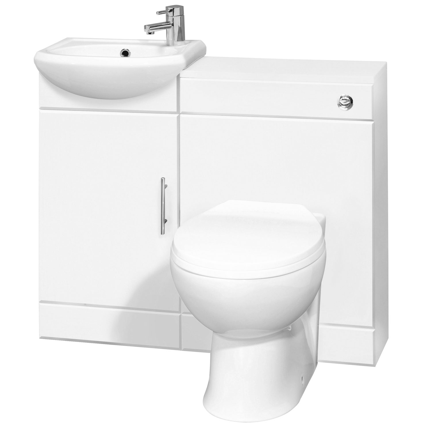 Premier Sienna Combination Furniture Pack With Wc Unit 500mm Without Tap with measurements 1000 X 1000