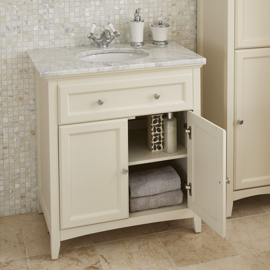 Savoy Old English White 790 Basin Unit With Granite Top And Basin with measurements 912 X 912