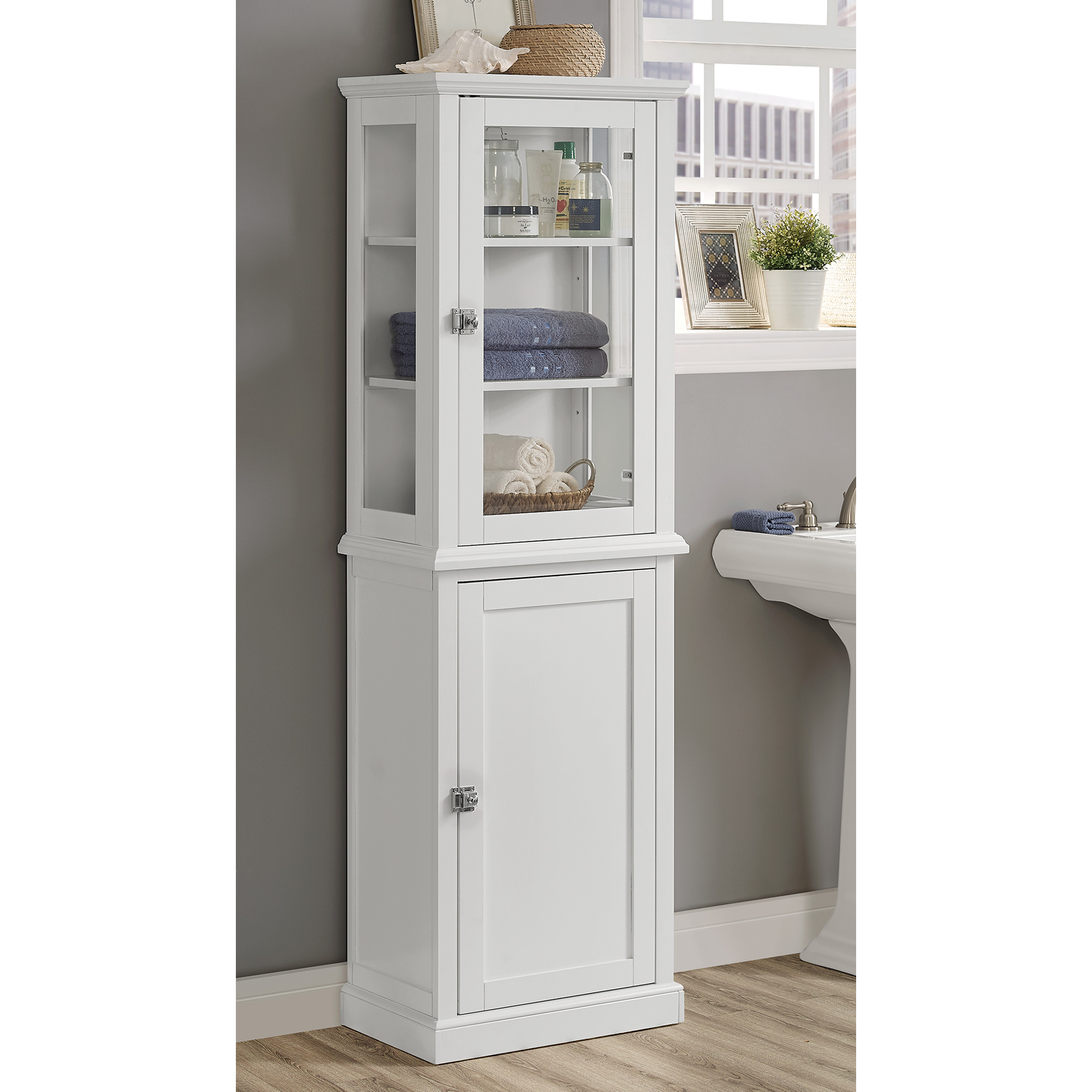 Scarsdale Tall Bathroom Cabinet White Wwwkotulas Free in size 2000 X 2000