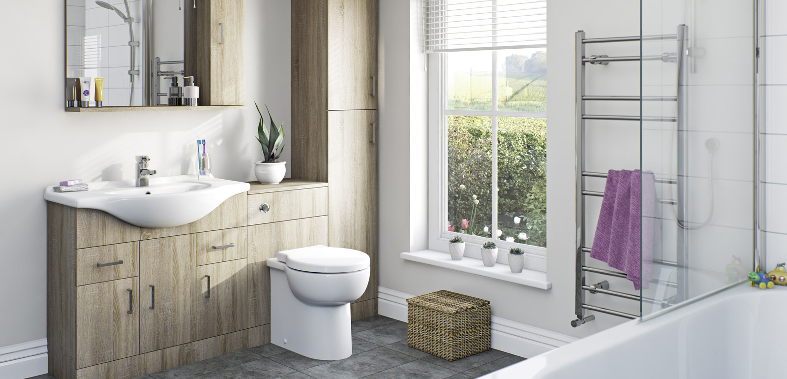 Sienna Oak Furniture Range Just Bath regarding sizing 1600 X 770