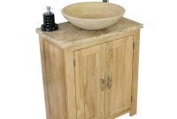 Solid Oak Bathroom Vanity Unit Bathroom Slimline Cabinet for measurements 1000 X 1000