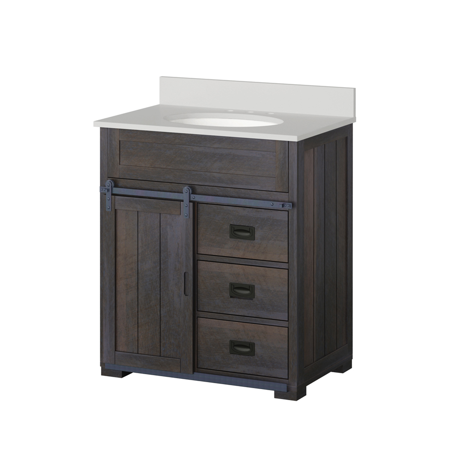 Style Selections Morriston 30 In Distressed Java Single Sink intended for dimensions 900 X 900