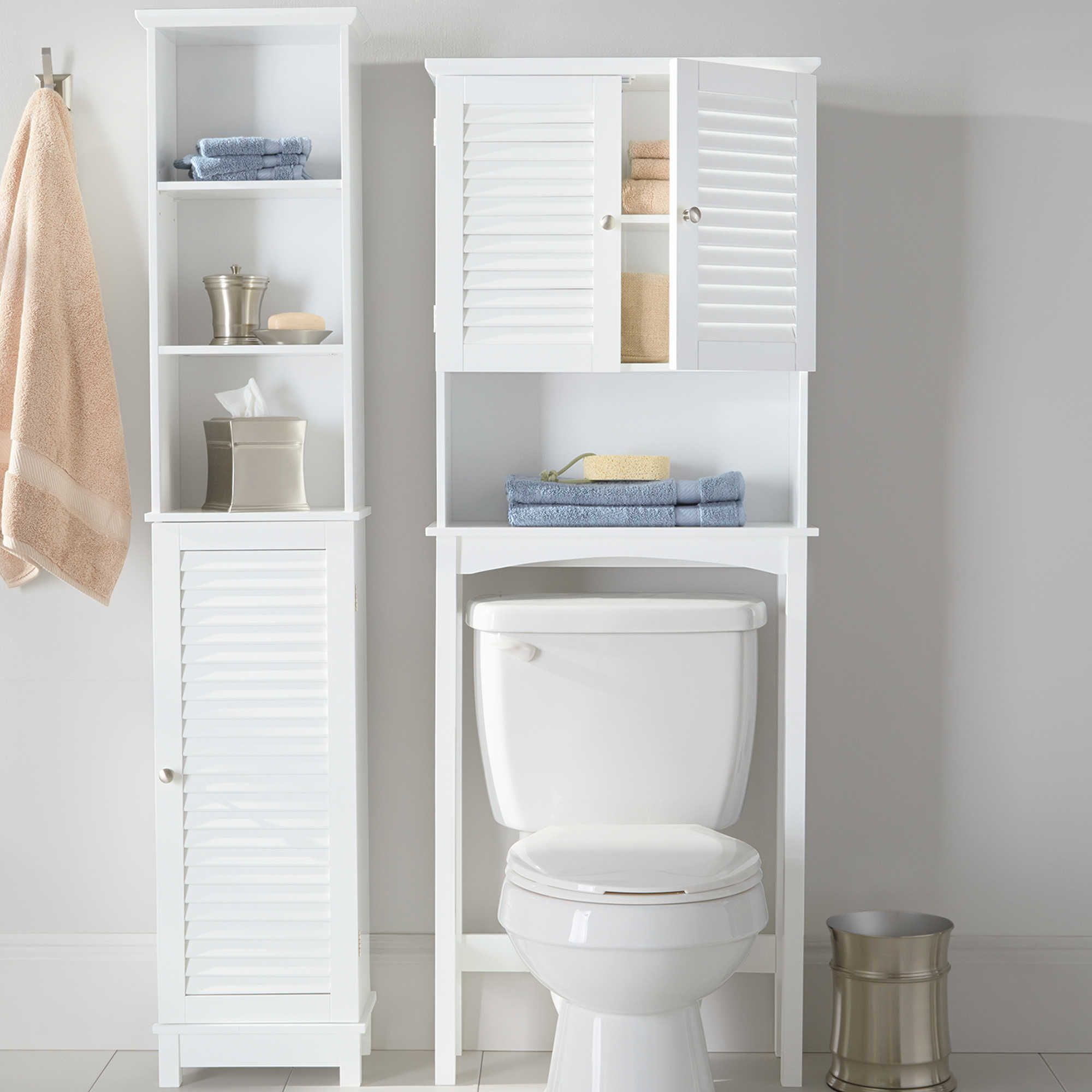 Summit Space Saver Tower In White S Oregon Furniture Bathroom with measurements 2000 X 2000
