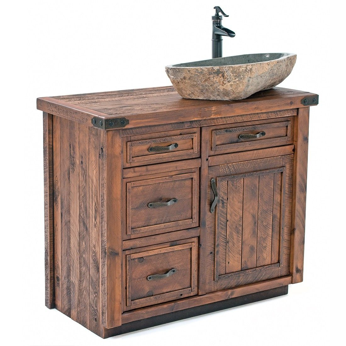 Timber Haven Rustic Barnwood Vanity 24 42 Bathroom Rustic in dimensions 1100 X 1100