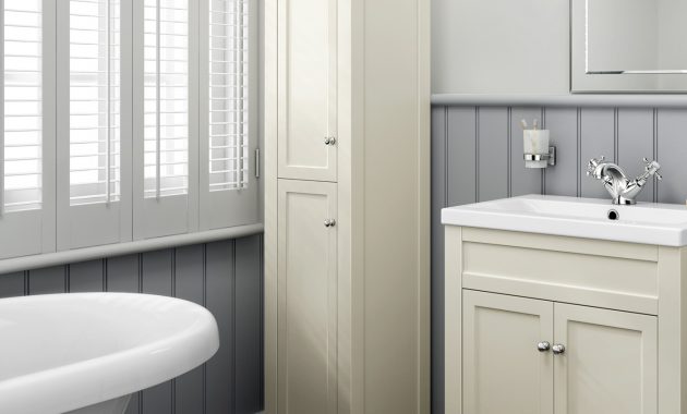 Traditional Clotted Cream Bathroom Vanity Unit Basin Furniture with regard to dimensions 1400 X 1400