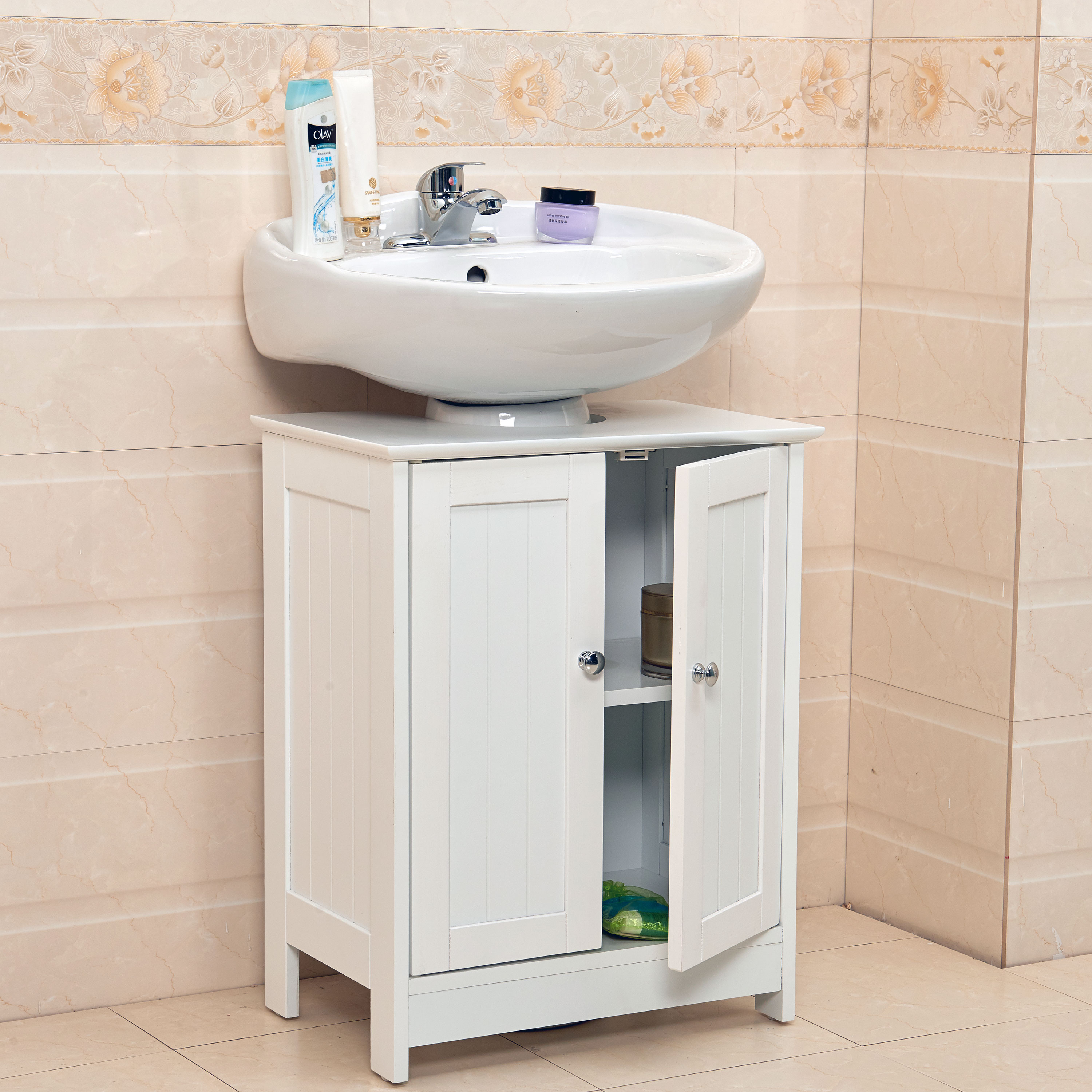 Undersink Bathroom Cabinet Cupboard Vanity Unit Under Sink Basin pertaining to sizing 3000 X 3000