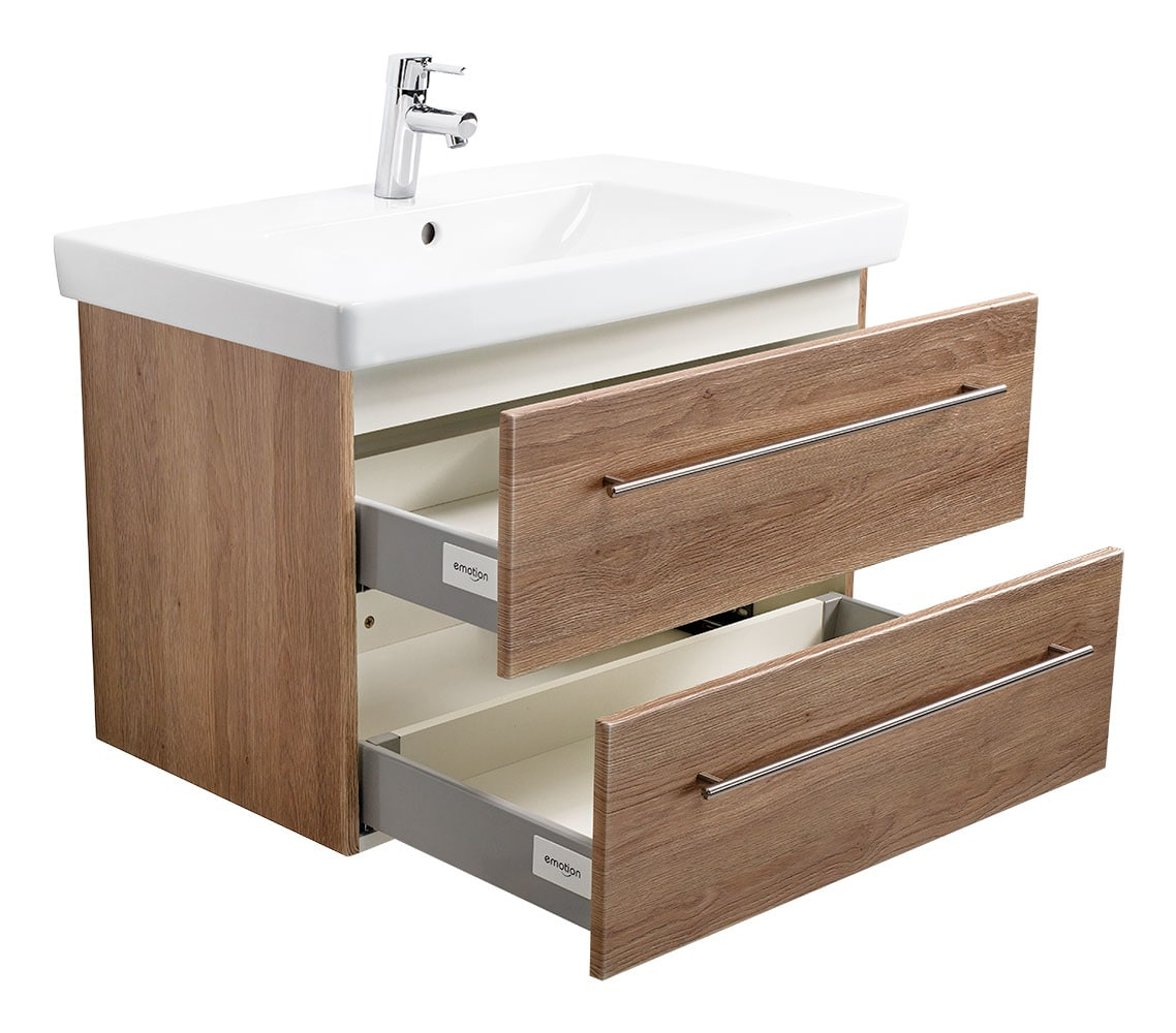 Vanity Unit With A Villeroy Boch Subway 20 Washbasin 80 Cm Light throughout dimensions 1138 X 1000