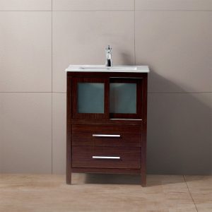 Vigo 24 Inch Alessandro Single Bathroom Vanity With Two Drawers inside size 1000 X 1000