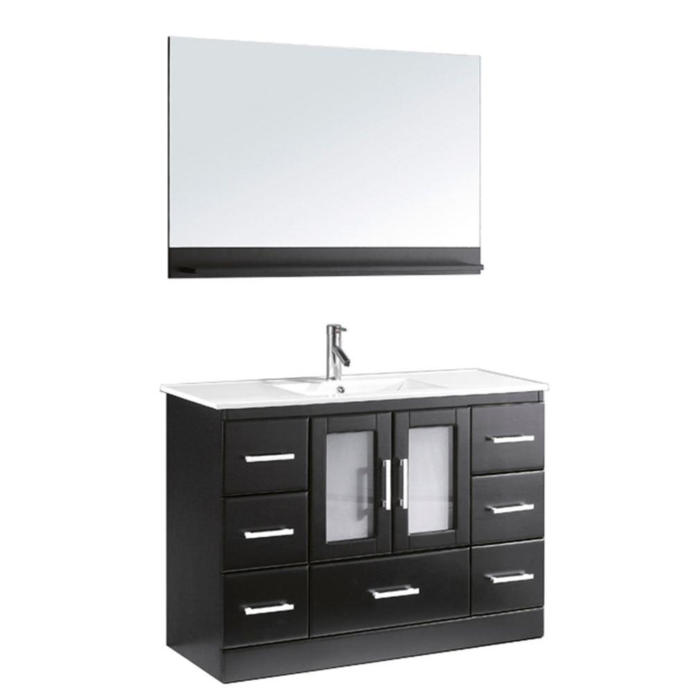 Virtu Usa Zola 47 In W Bath Vanity Cabinet Only In Espresso Ms6748 pertaining to size 1000 X 1000