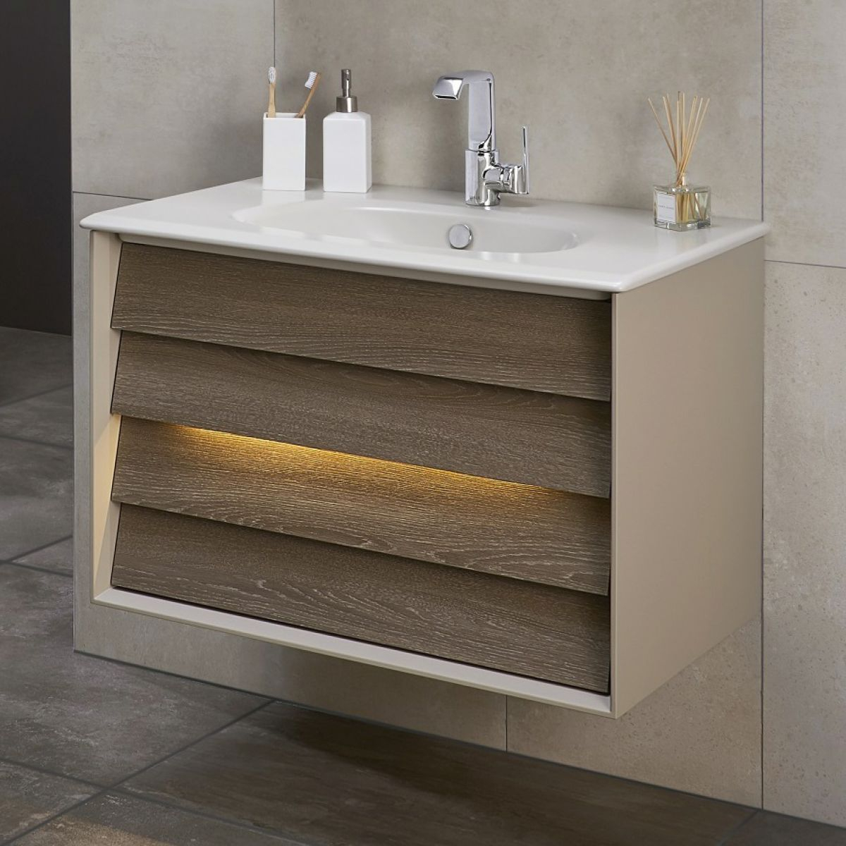 Vitra Frame 2 Drawer 80cm Vanity With Basin Uk Bathrooms with regard to size 1200 X 1200