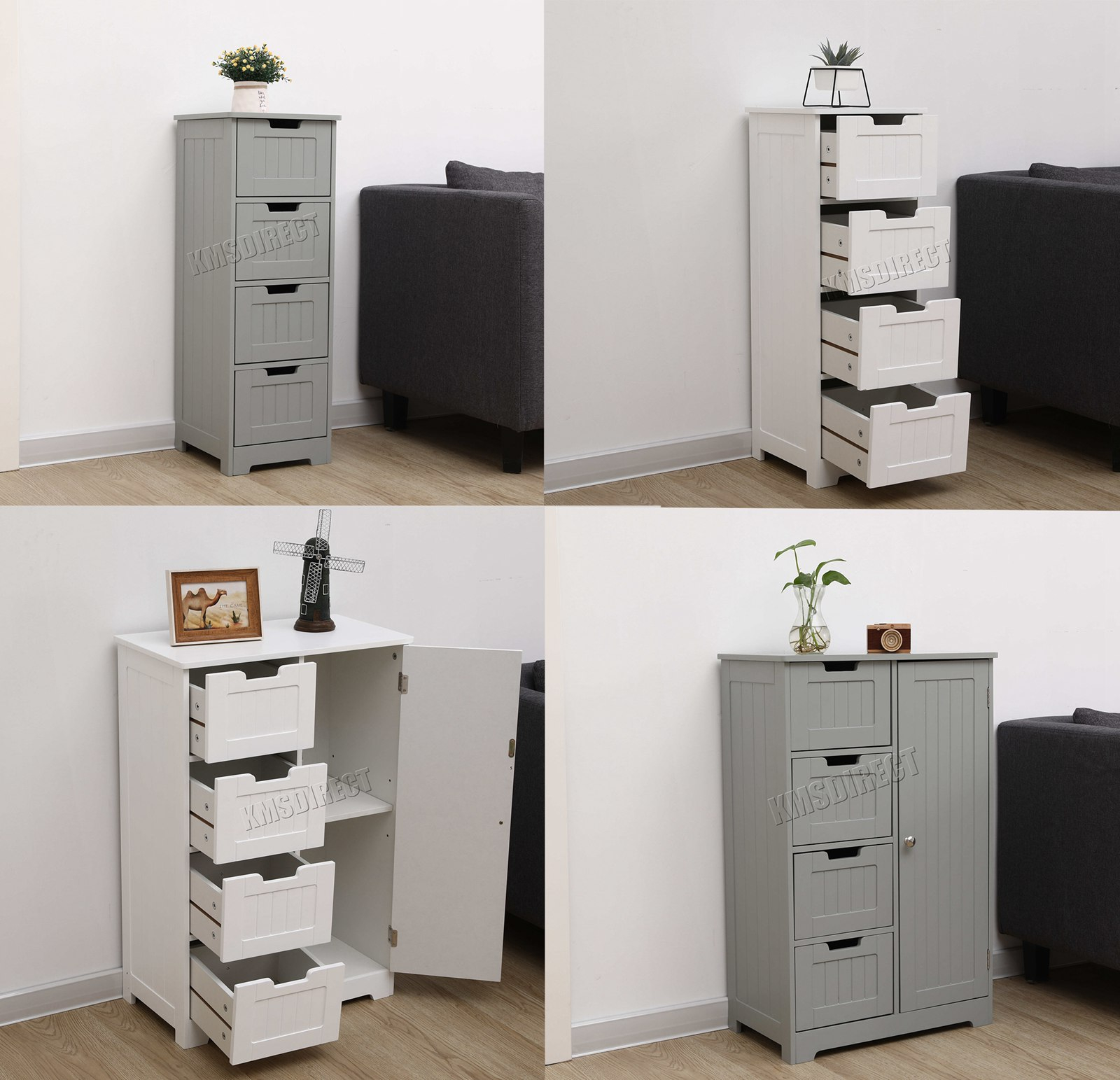 Westwood Bathroom Storage Cabinet Wooden 4 Drawer Cupboard Free for proportions 1600 X 1543