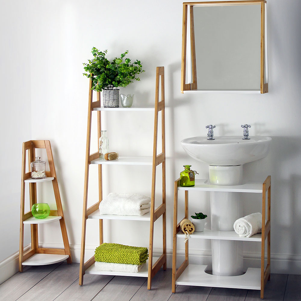 White Bamboo Bathroom Furniture Range House Homestyle in size 1000 X 1000