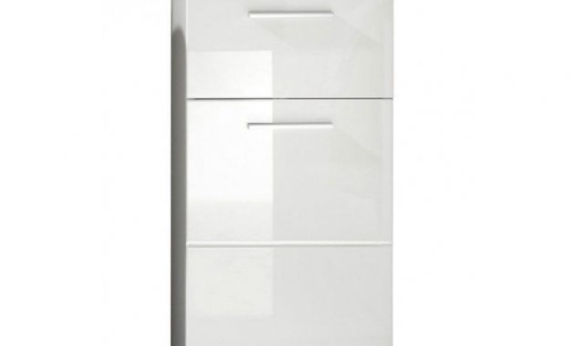 White High Gloss Free Standing Bathroom Storage Cabinet Home Done pertaining to size 1200 X 1200