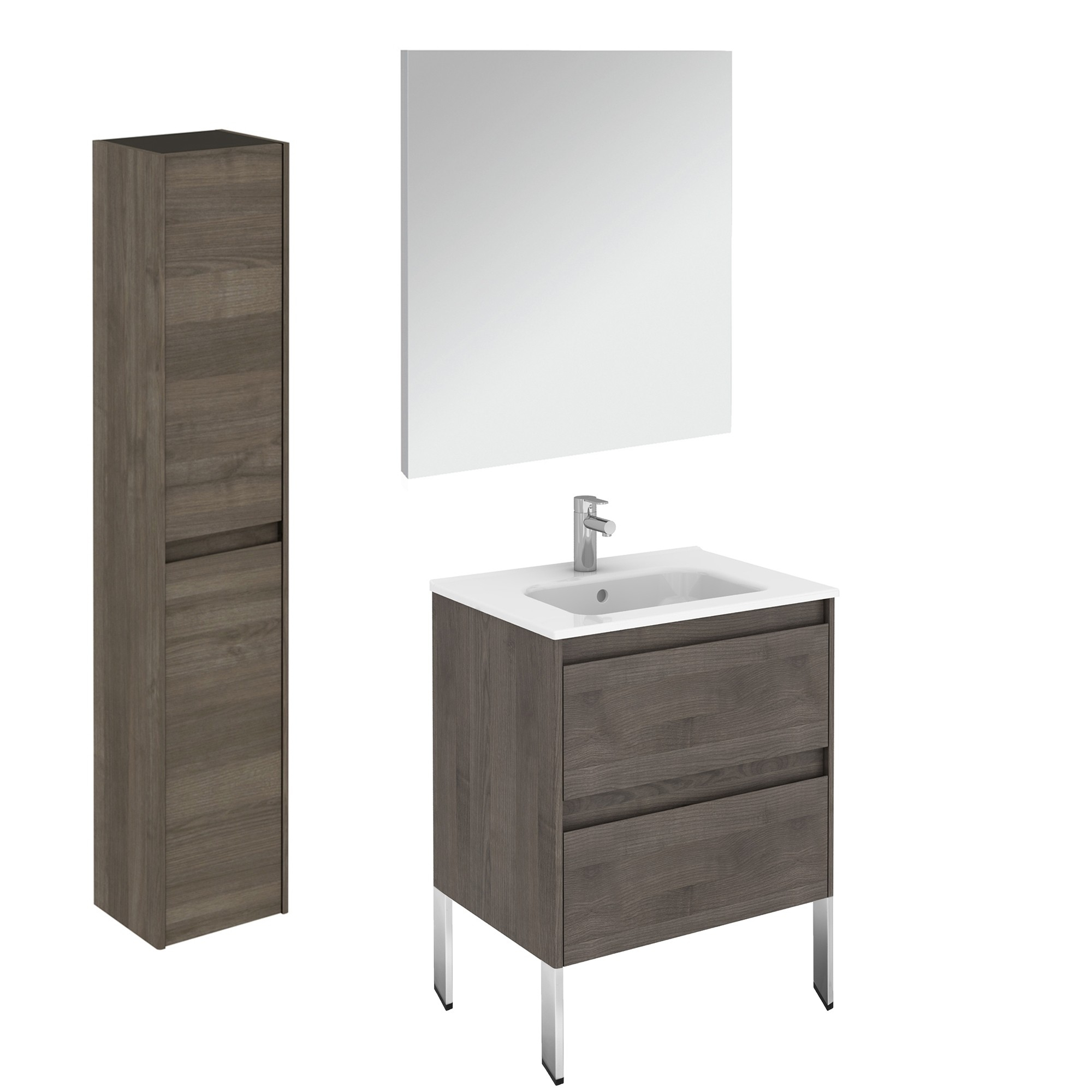 Ws Bath Collections Ambra 60f Pack 2 Free Standing Bathroom Vanity with sizing 2000 X 2000