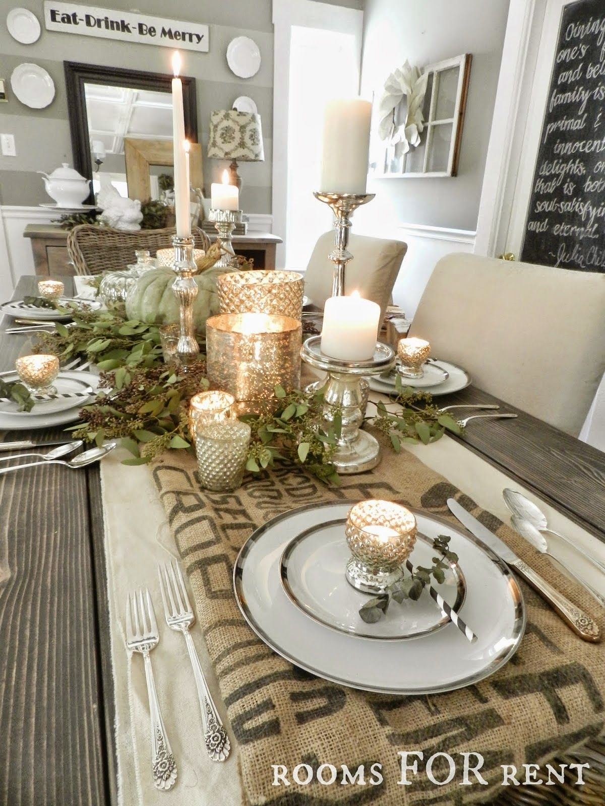 13 Thanksgiving Tablescapes Christmas Dining Table Table pertaining to measurements 1200 X 1600