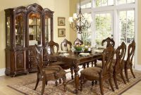 1390 102 Prenzo 9pcs European Warm Brown Wood Formal Dining Table Set with sizing 1165 X 900