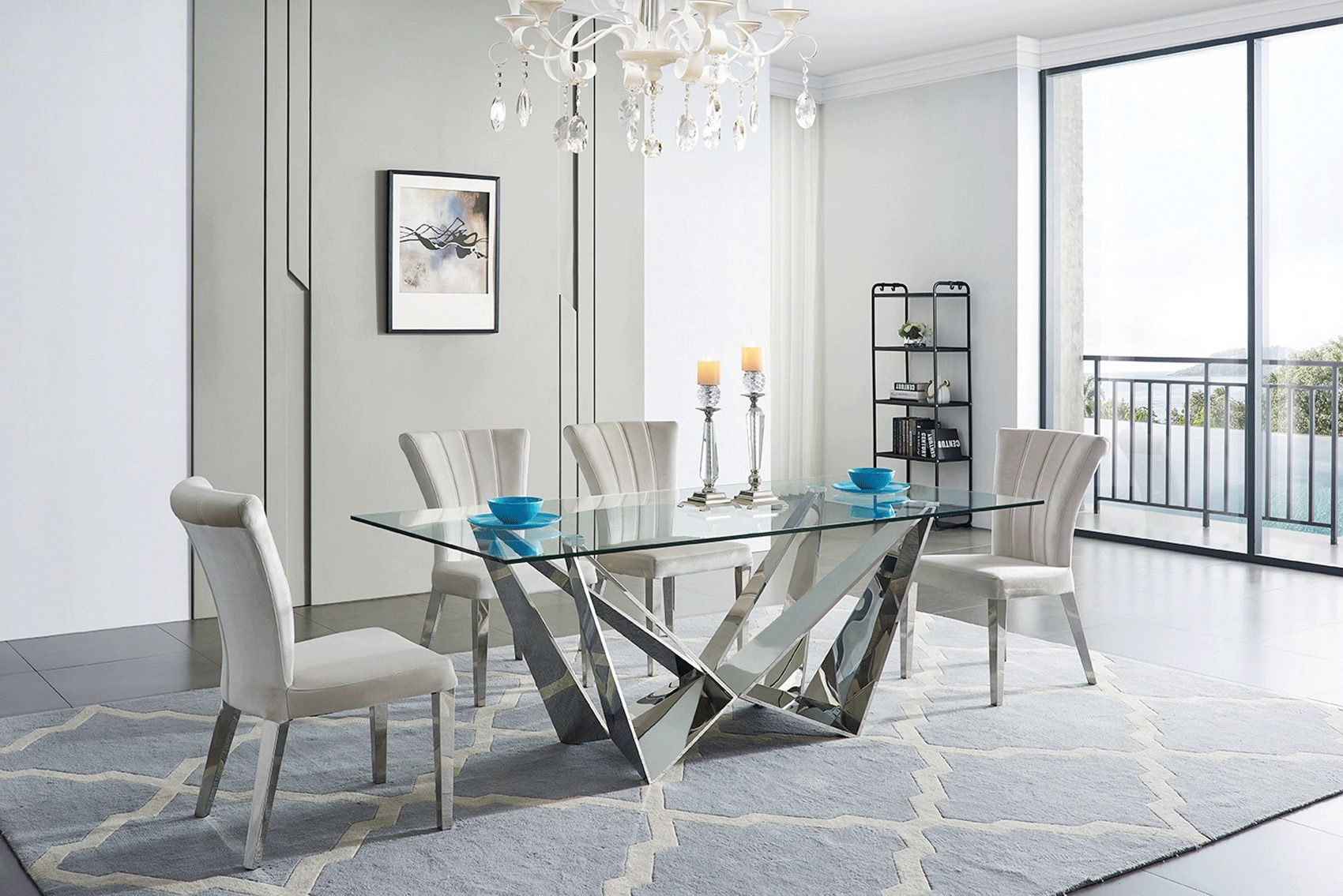 2061 Modern Dining Room Set Composition 1 Contemporary for sizing 1700 X 1135