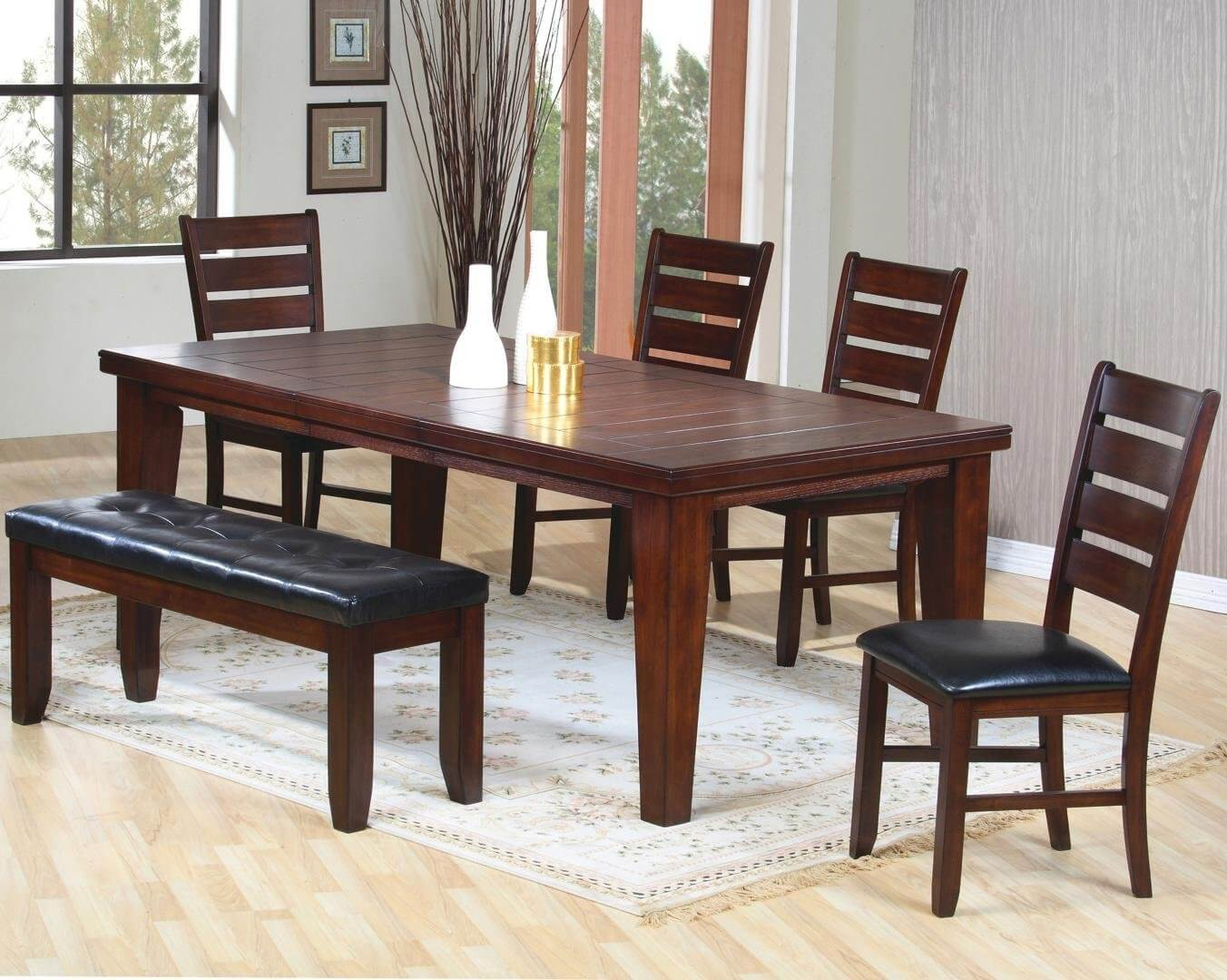 26 Big Small Dining Room Sets With Bench Seating Color regarding proportions 1352 X 1080