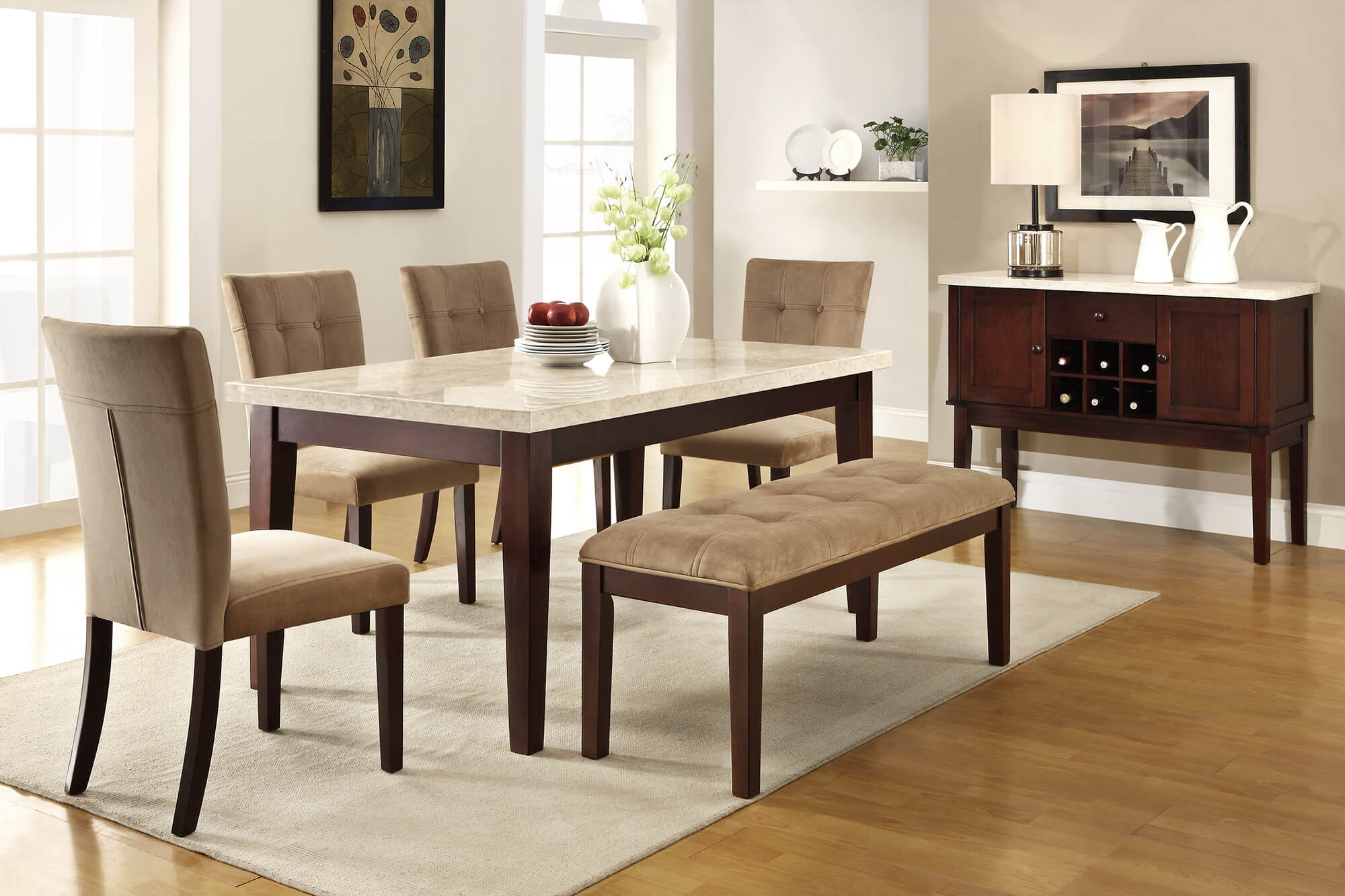 26 Dining Room Sets Big And Small With Bench Seating 2020 inside proportions 2000 X 1333