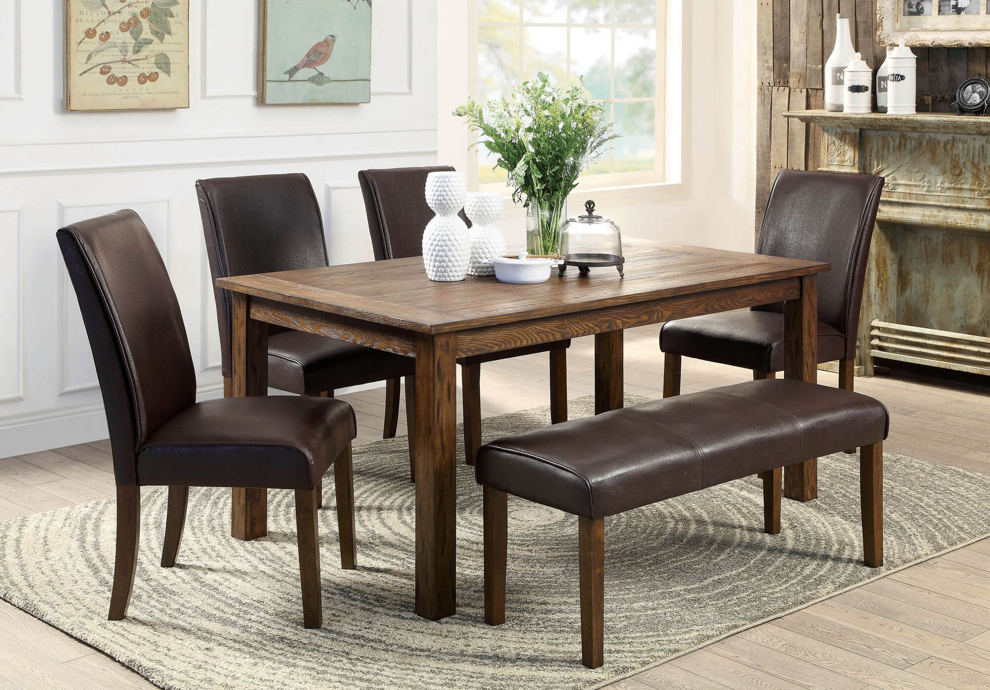 26 Dining Room Sets Big And Small With Bench Seating 2020 with regard to dimensions 2000 X 1394