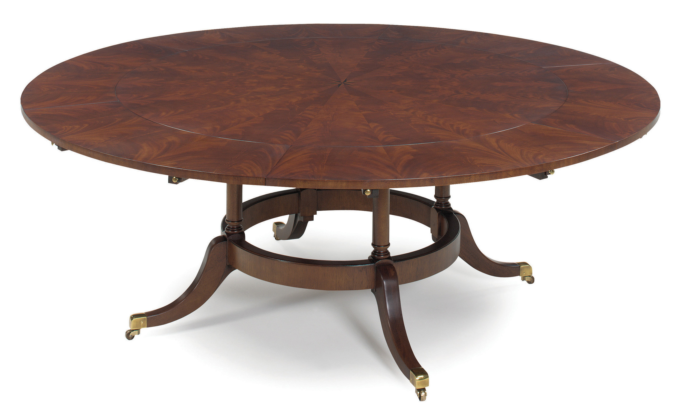 60 Round Dining Table With Six Perimeter Leaves Ej Victor with regard to sizing 2351 X 1440