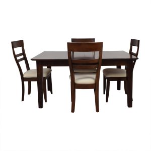 71 Off Macys Macys Wood Expandable Dining Table With Chairs Tables regarding measurements 1500 X 1500