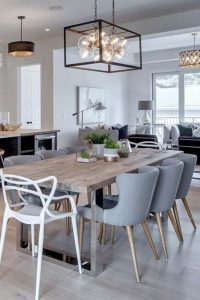 80 Beautiful Farmhouse Dining Room Table Design Ideas in size 1024 X 1536