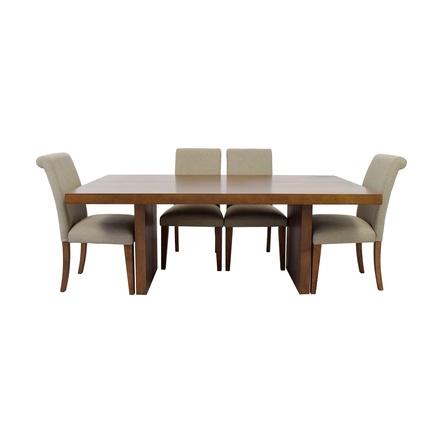 82 Off Macys Macys Wood Dining Set With Upholstered Chairs Tables in sizing 1500 X 1500