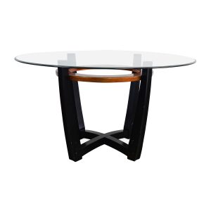 88 Off Macys Macys Elation Round Glass Dining Table Tables with dimensions 1500 X 1500