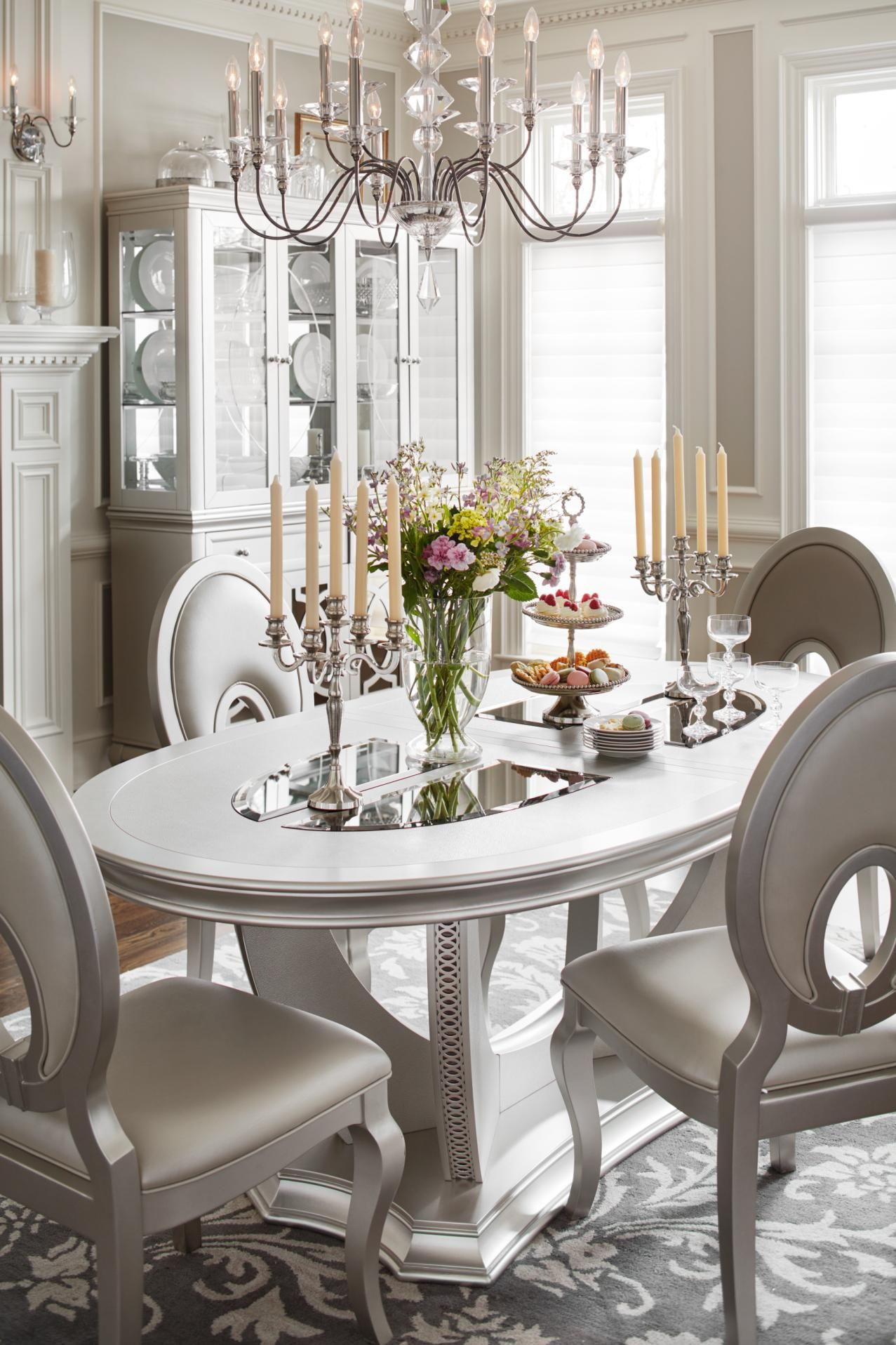 A Glam Dining Room Fit For A Queen Our Allegro Collection with sizing 1277 X 1916