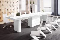 Akiko 160cm 412cm Extending White High Gloss Dining Table inside proportions 1200 X 800