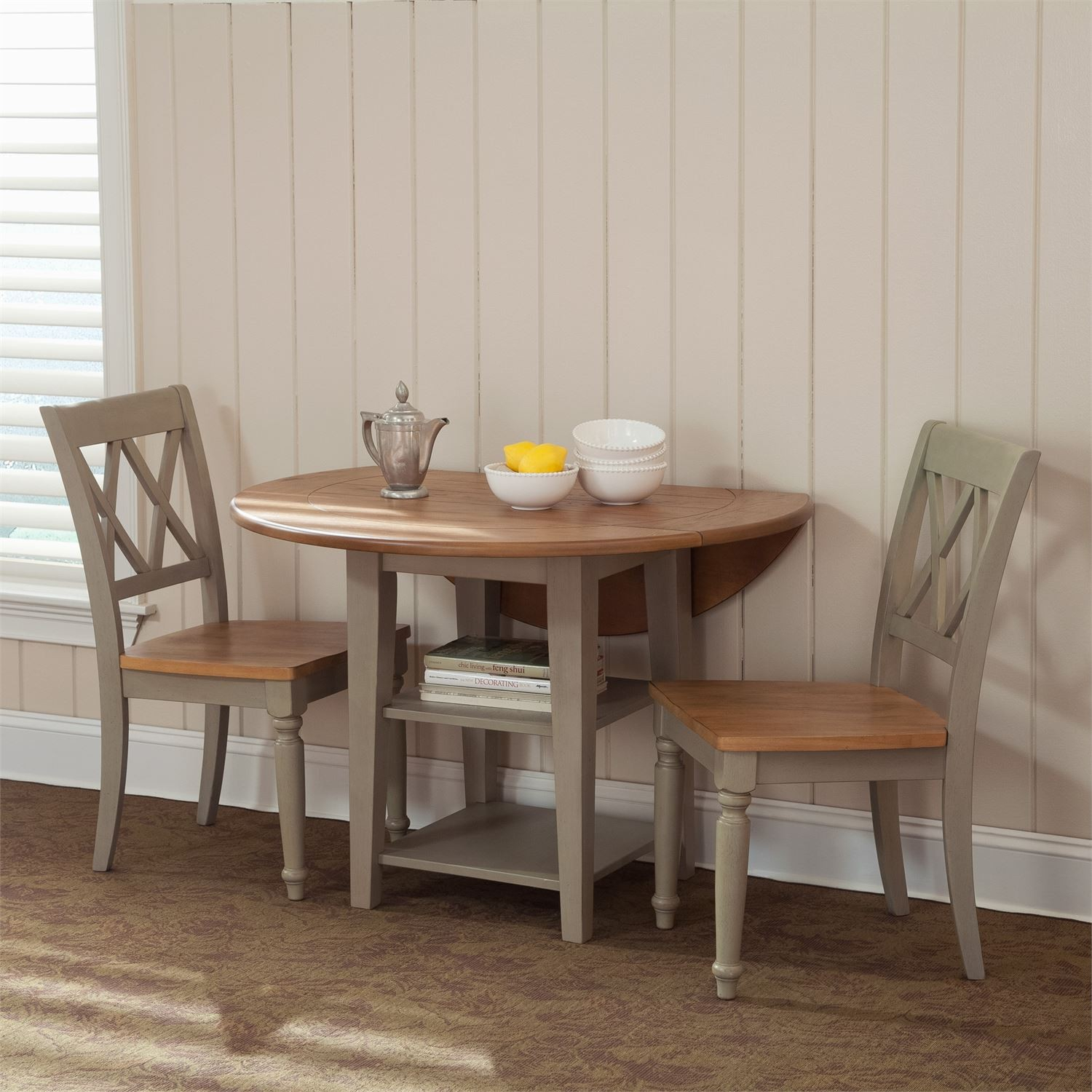 Al Fresco 3 Piece Drop Leaf Table Set inside sizing 1500 X 1500