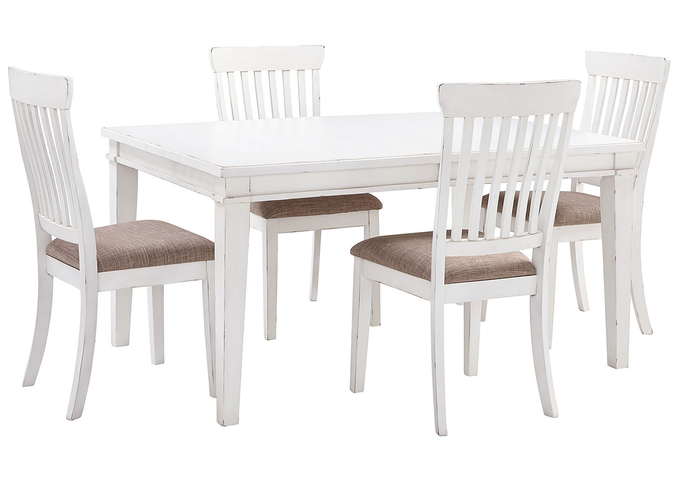 Alliance Furniture Usa Danbeck White Dining Table Set W with regard to size 1366 X 968