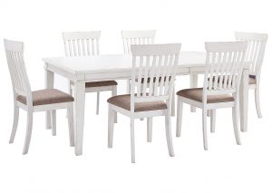 American Furniture Design Danbeck White Dining Table Set W in size 1366 X 968