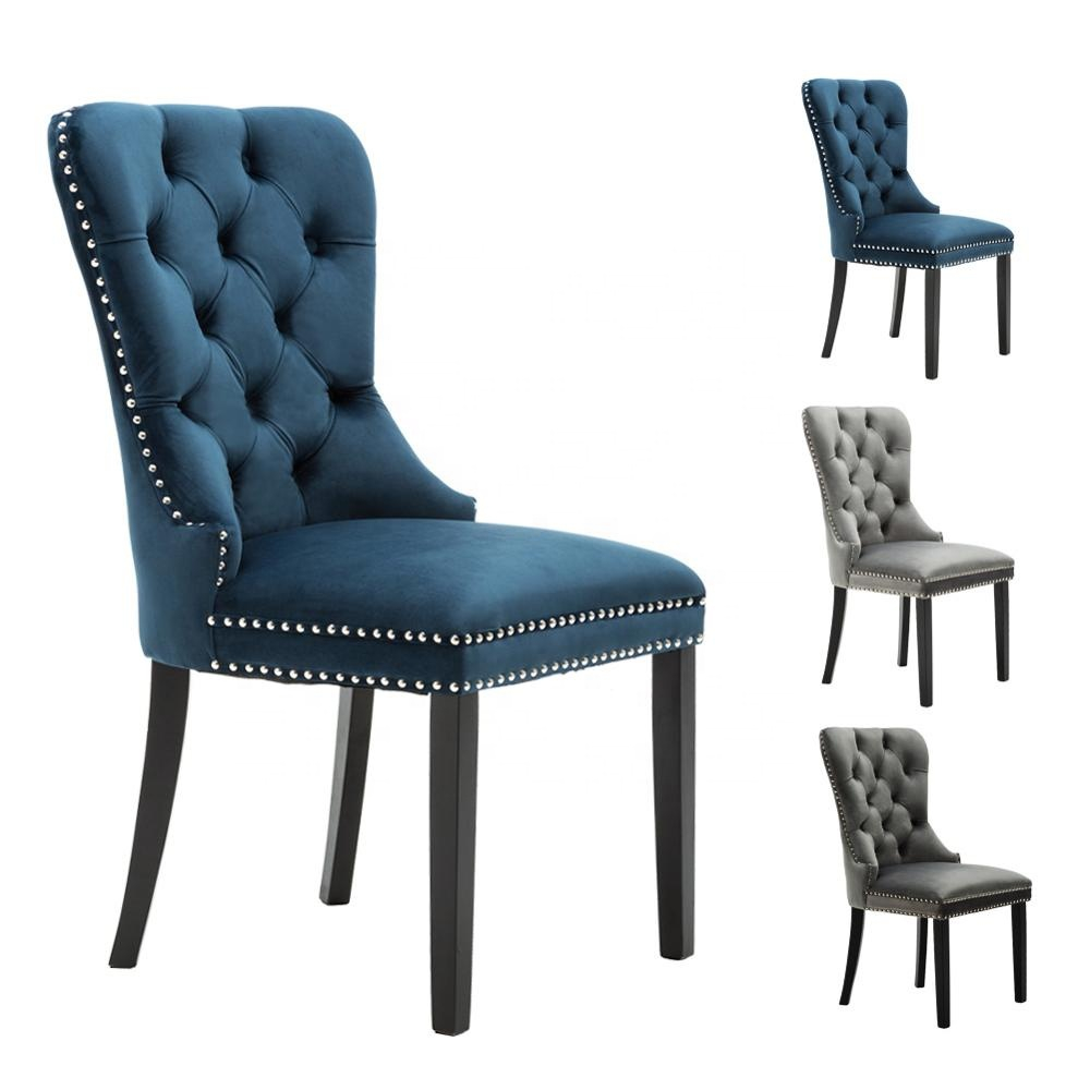 American Style Hotel Furniture Upholstered Fabric Tufted Back Vintage Dining Room Chair in size 1000 X 1000