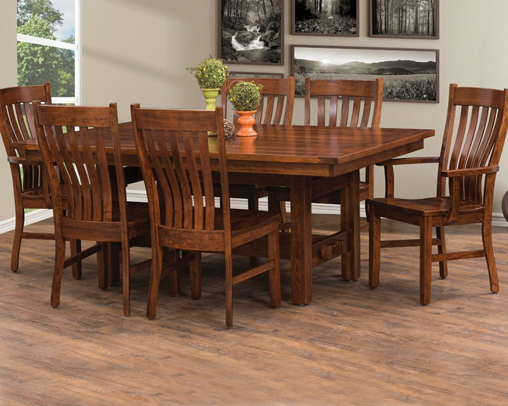 Amish Made Sutter Mills Table Chairs Homesquare Furniture with regard to measurements 1000 X 800