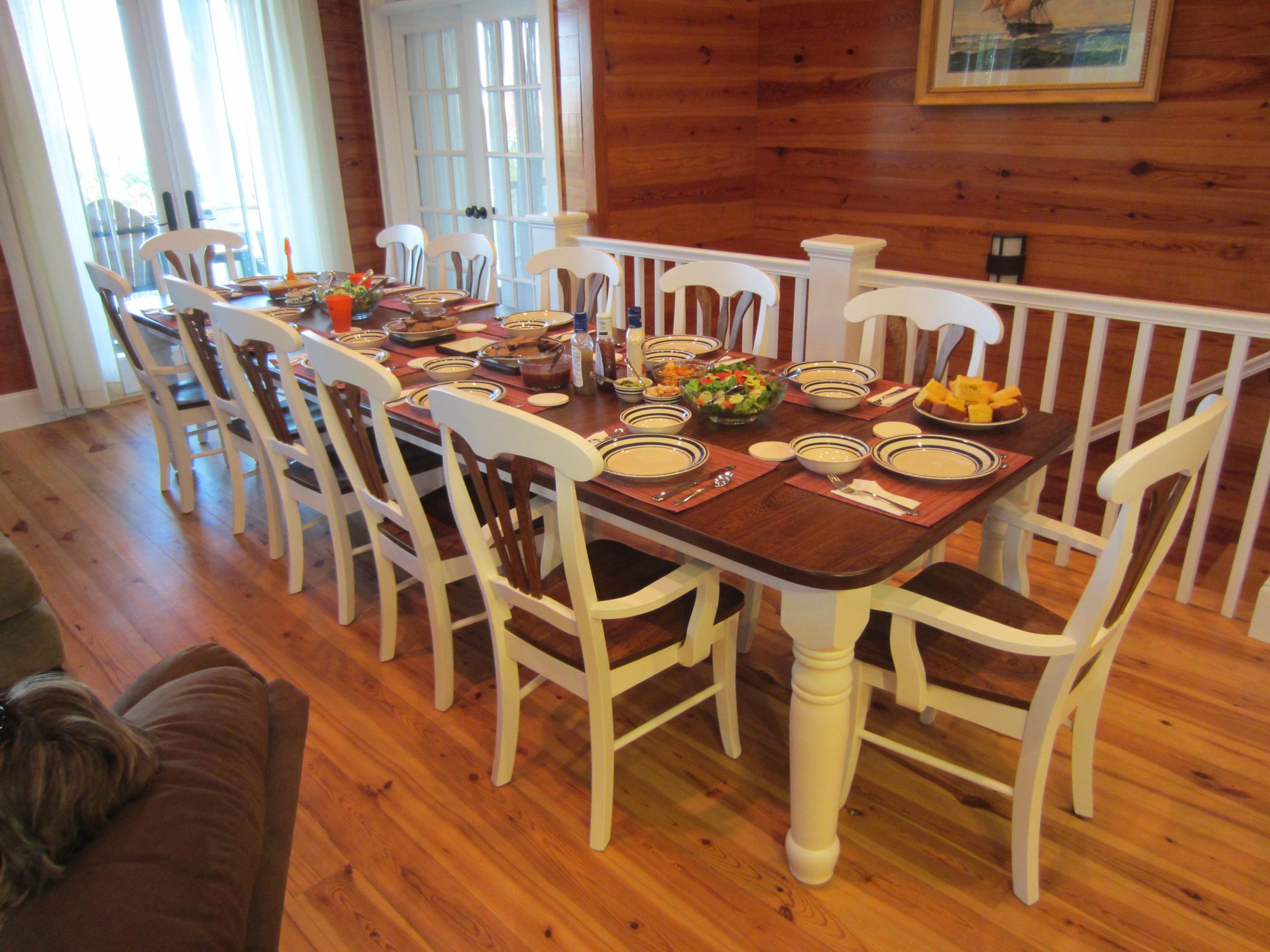 Amish Wood Dinng Table And Chairs Seats 10 Google Search intended for measurements 4000 X 3000