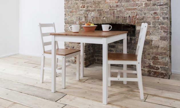 Annika Bistro Set Table With 2 Chairs Natural White with proportions 1000 X 1000