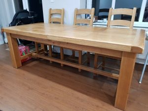 Antibes Oak 22m Large Extending Dining Table From Lee Longlands In Kings Heath West Midlands Gumtree for dimensions 1024 X 768