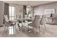 Arianna Marble Dining Table Set In Grey with sizing 1000 X 1000