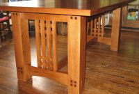 Arts Crafts Dining Table Side View Of The Table Without with dimensions 1200 X 900