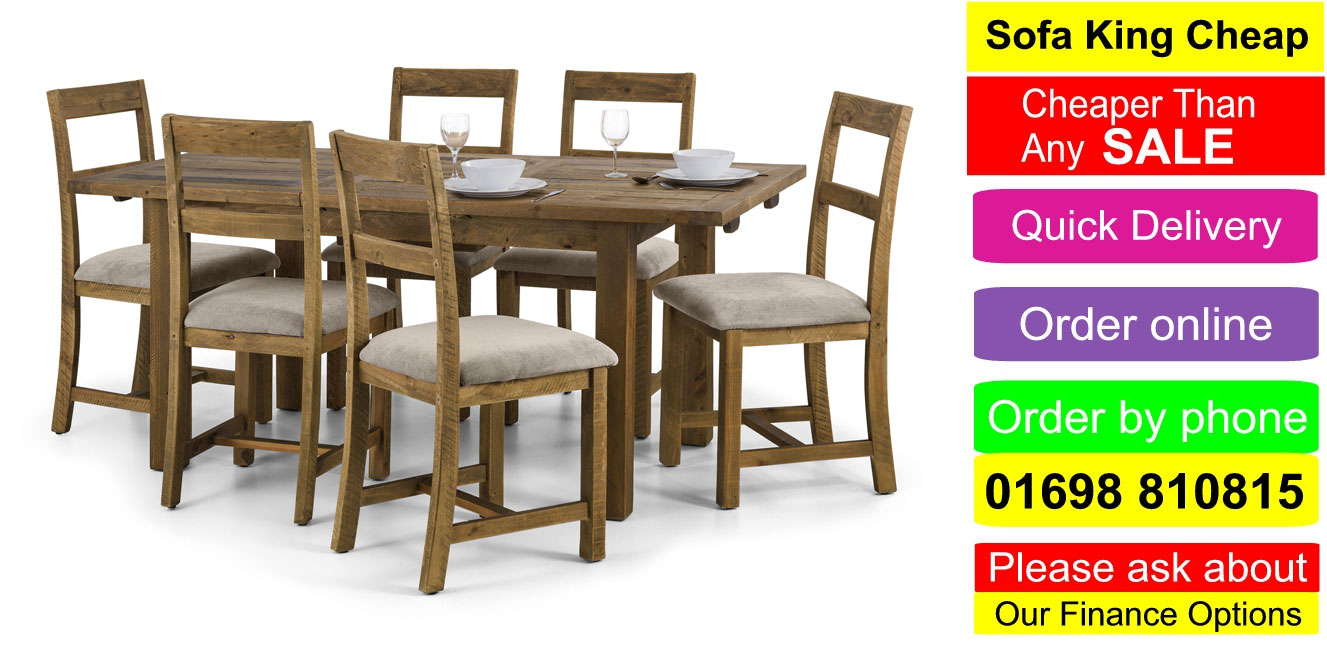 Aspen Rough Sawn Dining Table And 4 Chair Set with measurements 1327 X 648