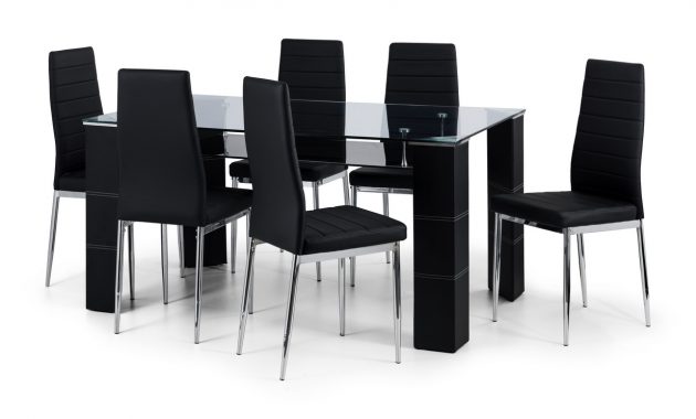 Auckland Glass Dining Table 6 Chairs in size 1234 X 768