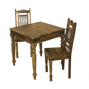 Bali Sheesham 90 X 90 Compact Square Dining Table for measurements 1020 X 1024