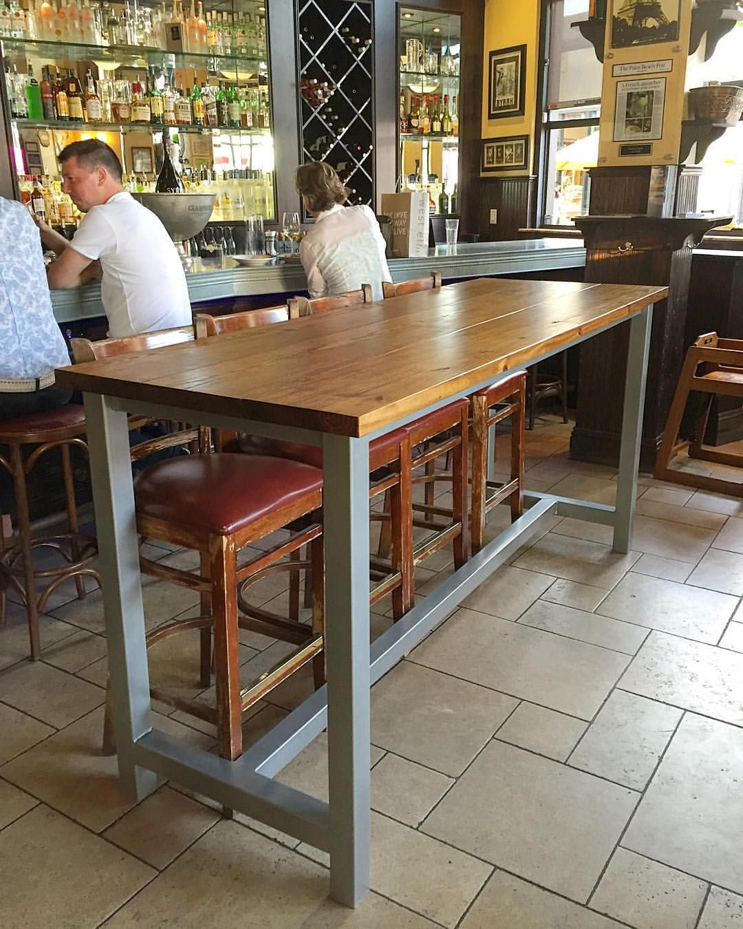 Bar Height Table With Metal Legs Bar Table Diy Bar throughout sizing 1080 X 1350