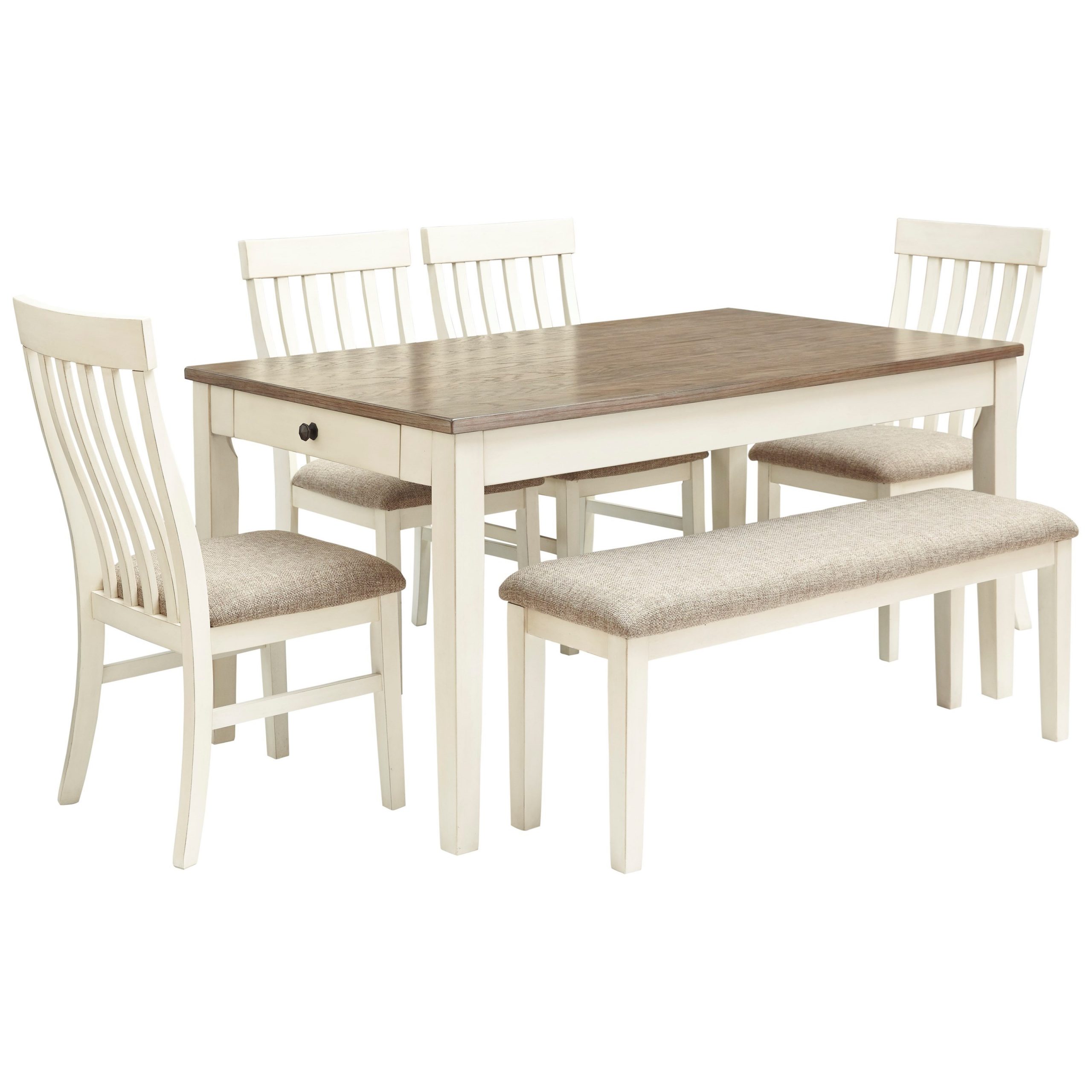 Bardilyn 6 Piece Dining Table Set W Bench pertaining to size 3200 X 3200