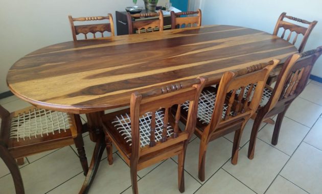 Bargain Solid Kiaat Dining Room Table And 8 Riempie Chairs Plus Hostess Trolleyfood Warmer with dimensions 1280 X 722