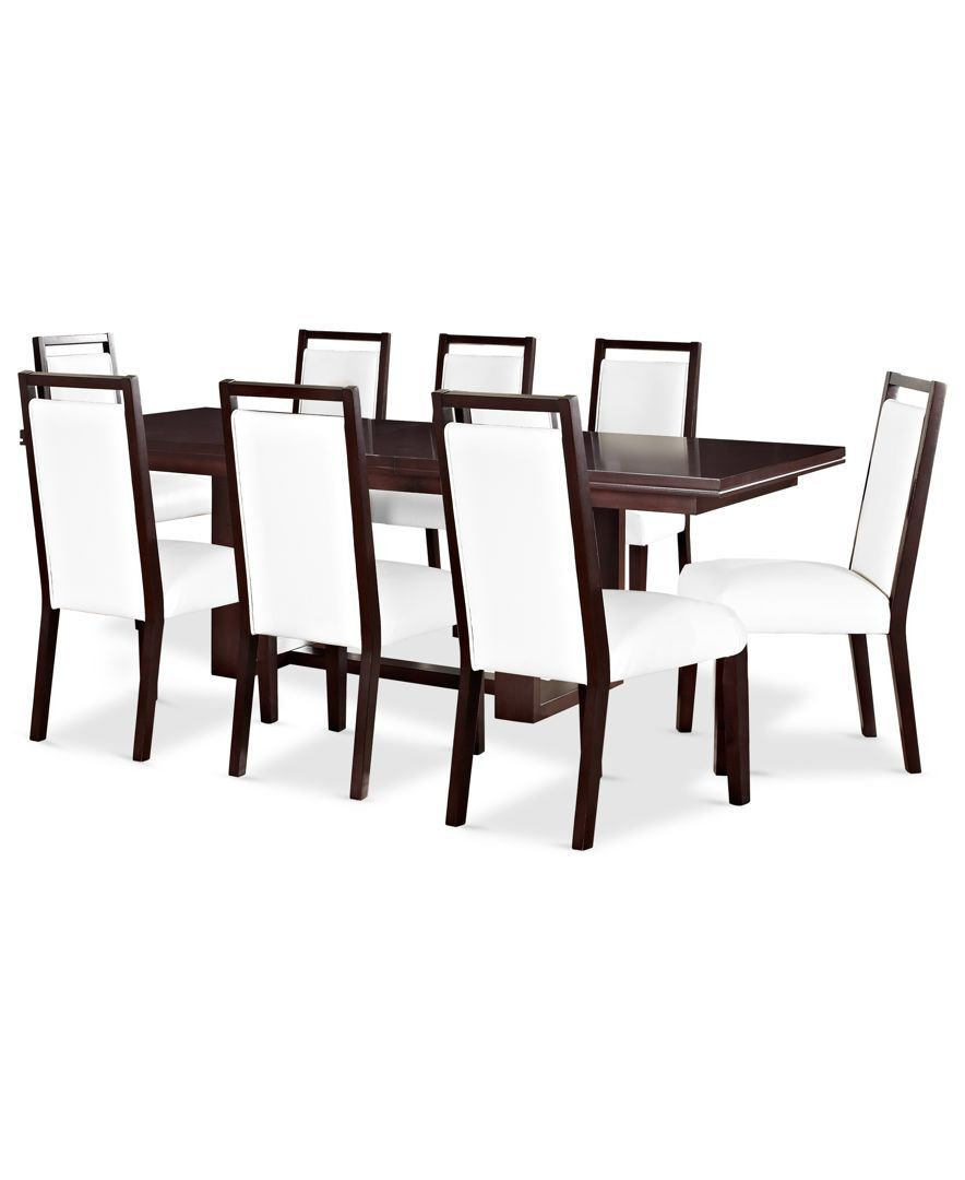 Belaire White 9 Piece Dining Room Furniture Set Dining with sizing 884 X 1080