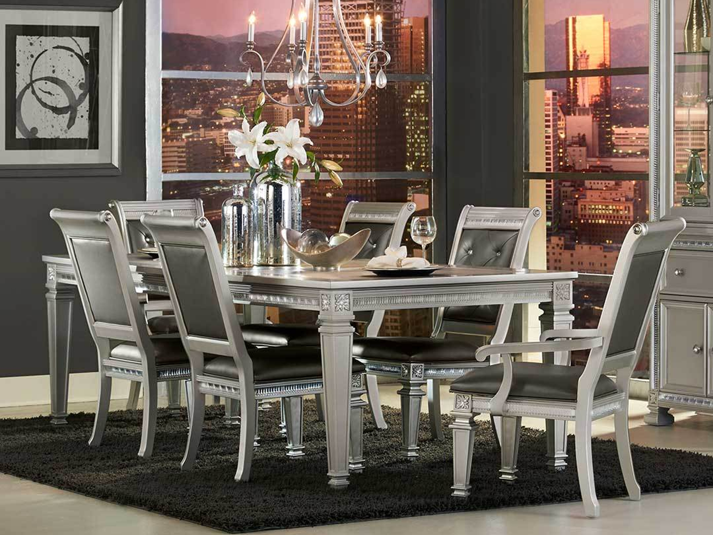 Belle Formal Dining Table Set with regard to proportions 2400 X 1800