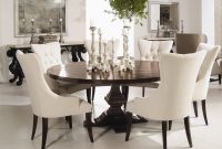 Bernhardt Interiors Wood Plank Round Pedestal Dining Table with regard to proportions 3303 X 2811